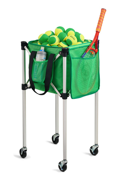 Racket Pets Ball Tote - Green Replacement Bag for Tennis and Pickleball Pro Teaching Cart