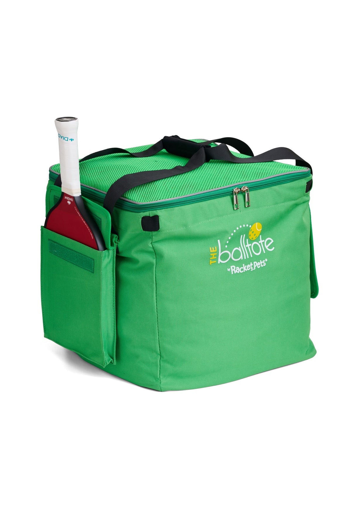 Racket Pets Ball Tote - Green Replacement Bag for Tennis and Pickleball Pro Teaching Cart
