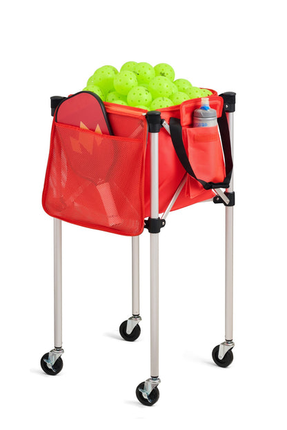 Racket Pets Ball Tote - Orange Replacement Bag for Tennis and Pickleball Pro Teaching Cart