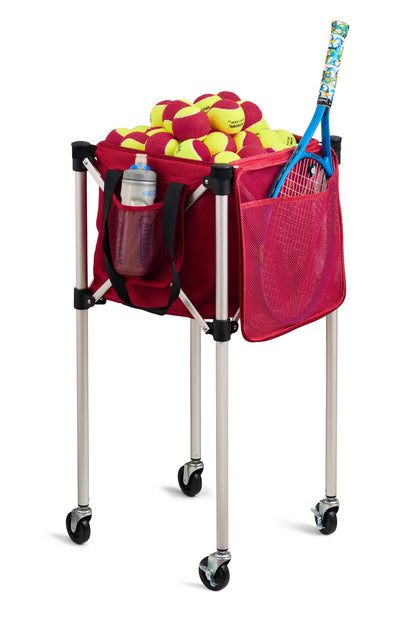 Racket Pets Ball Tote - Red Replacement Bag for Tennis and Pickleball Pro Teaching Cart