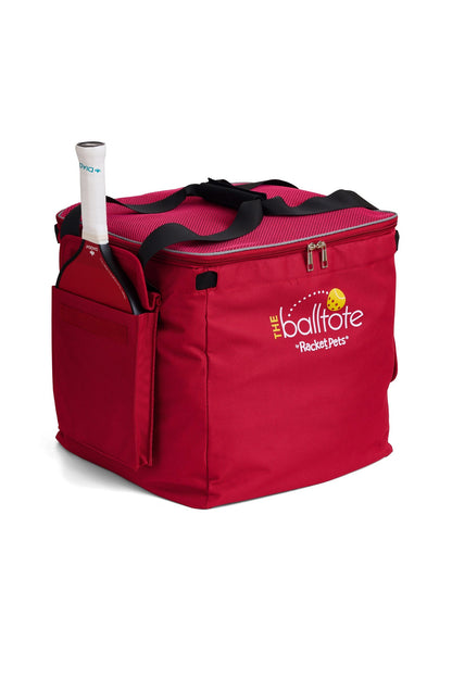 Racket Pets Ball Tote - Red Replacement Bag for Tennis and Pickleball Pro Teaching Cart