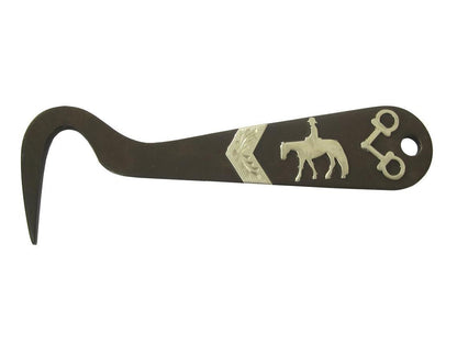 AJ Tack Antique Brown Steel Hoof Pick