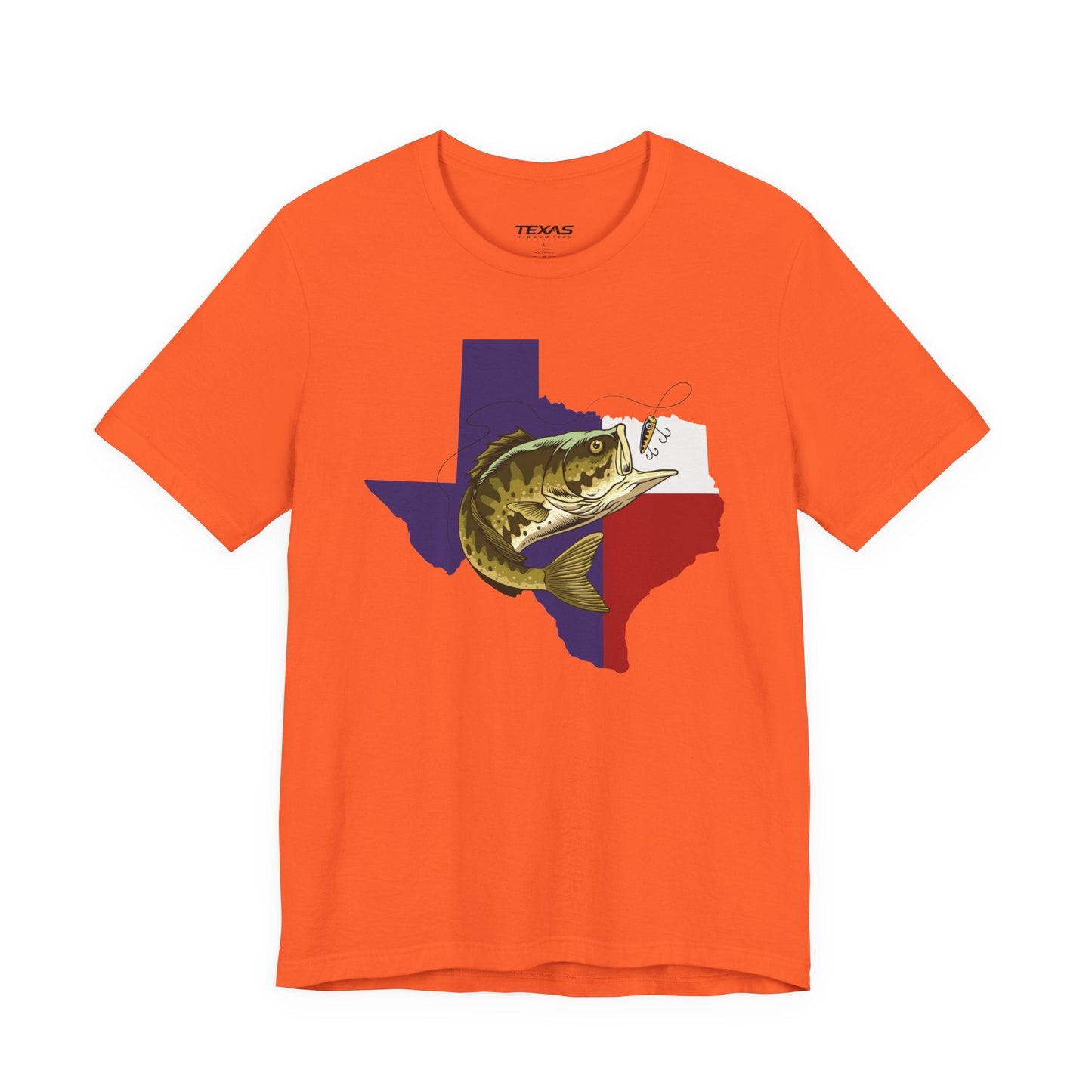 Texas Rigged Tees Texas Bass Fishing — Unisex Cotton Tee