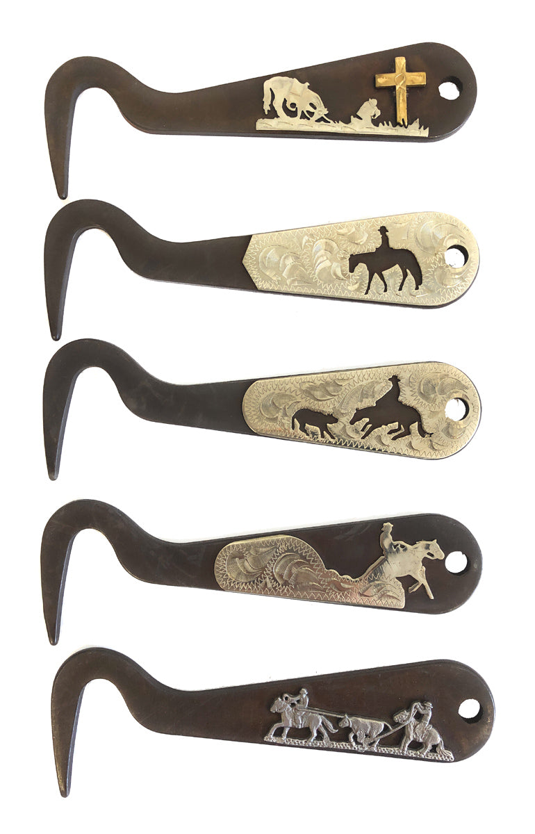 AJ Tack Antique Brown Steel Hoof Pick