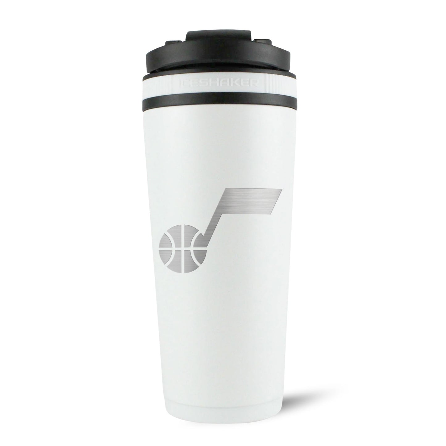 Officially Licensed Utah Jazz 26oz Ice Shaker - White