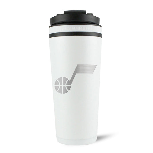 Officially Licensed Utah Jazz 26oz Ice Shaker - White