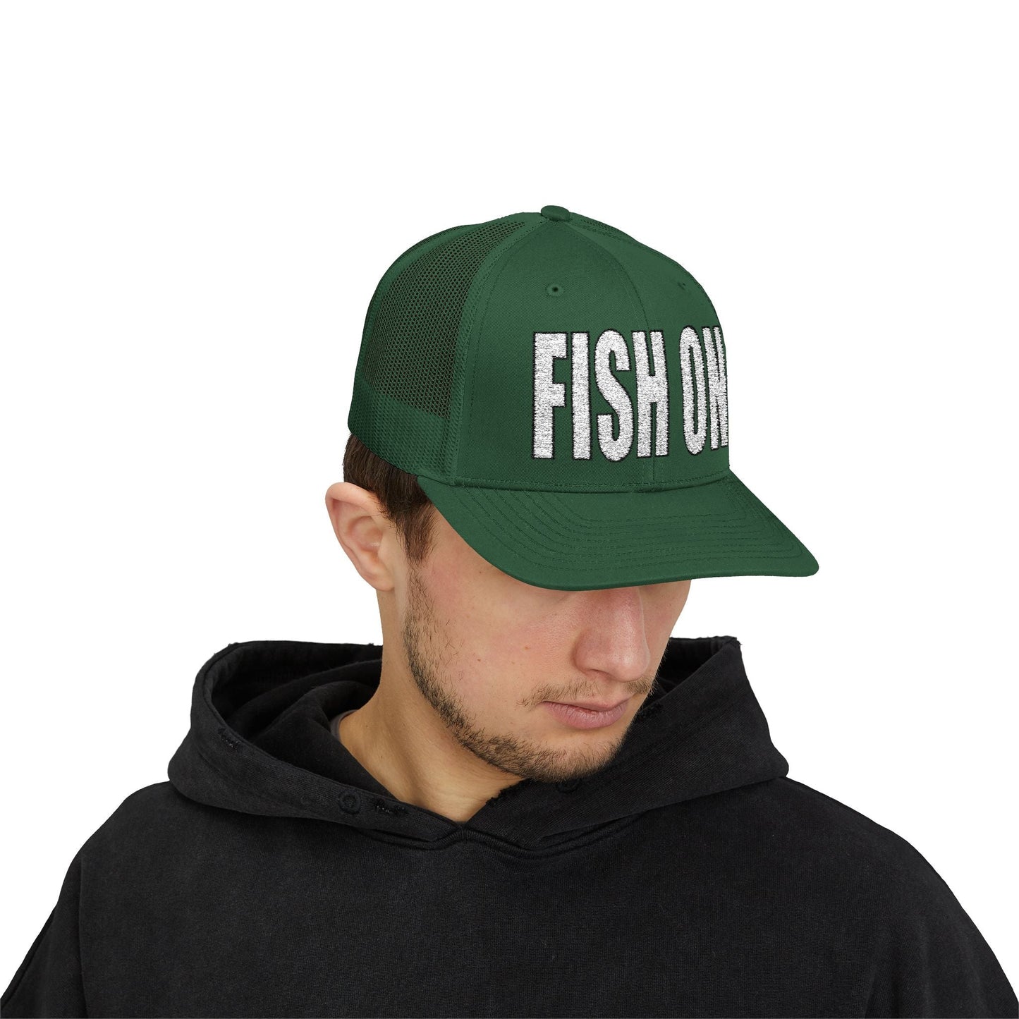Texas Rigged Tees FISH ON — Embroidered Baseball Cap