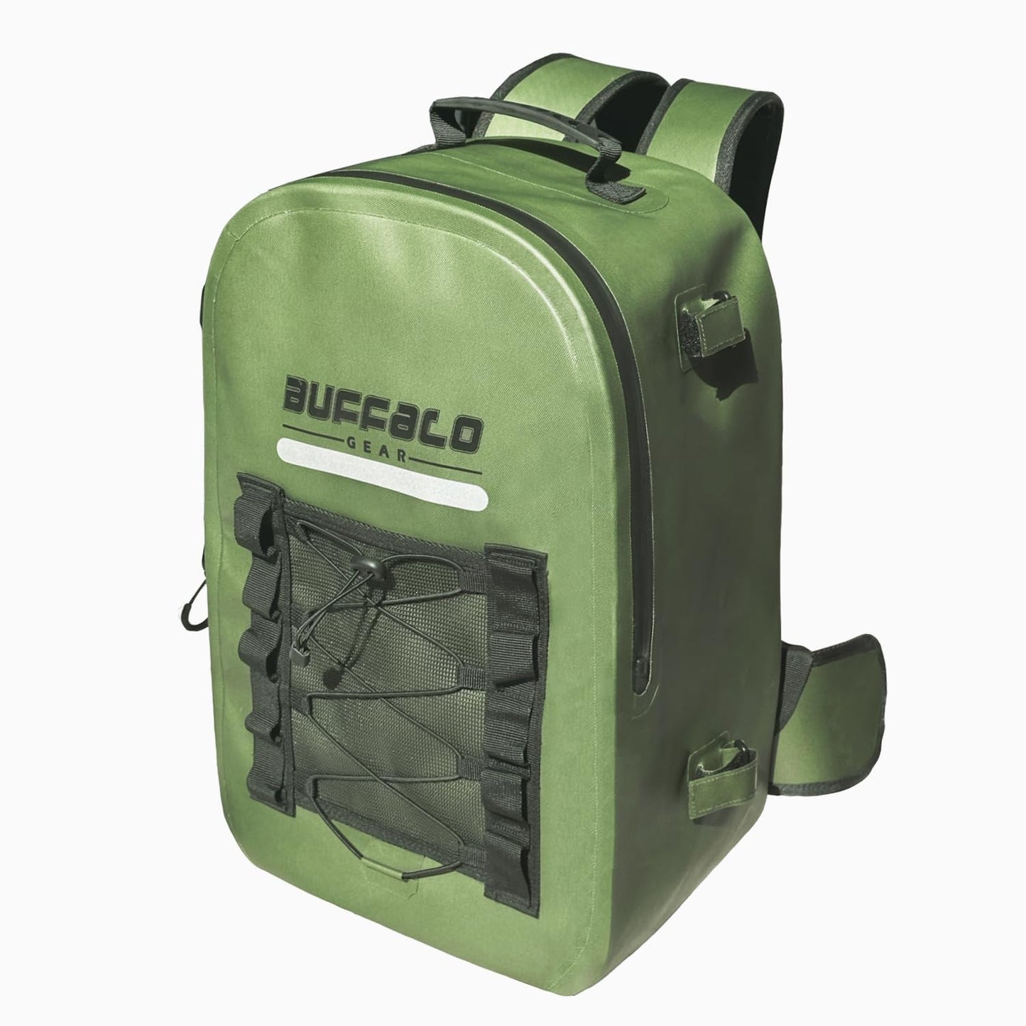 Buffalo Gear 27QT Waterproof Fishing Backpack with Rod Holder