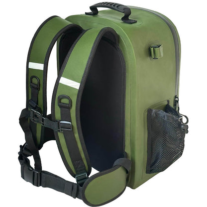 Buffalo Gear 27QT Waterproof Fishing Backpack with Rod Holder