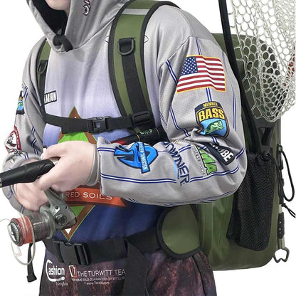 Buffalo Gear 27QT Waterproof Fishing Backpack with Rod Holder