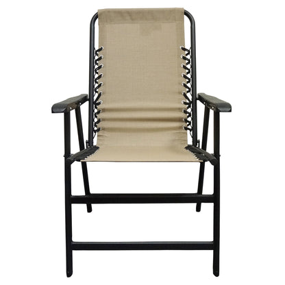 Caravan Canopy Infinity Suspension Portable Folding Sports Chair, Regular, Beige