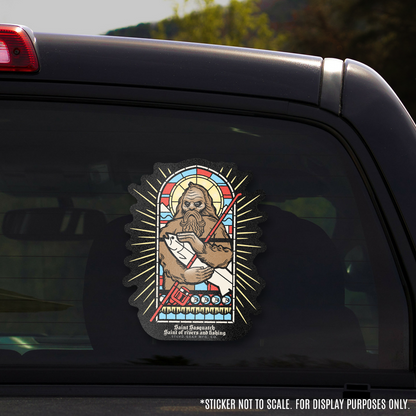 STLHD Saint Sasquatch Sticker - 7" x 5.5"