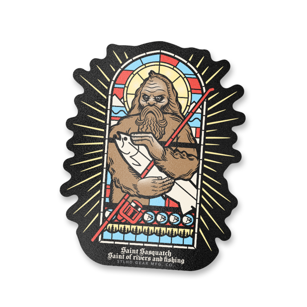 STLHD Saint Sasquatch Sticker - 7" x 5.5"