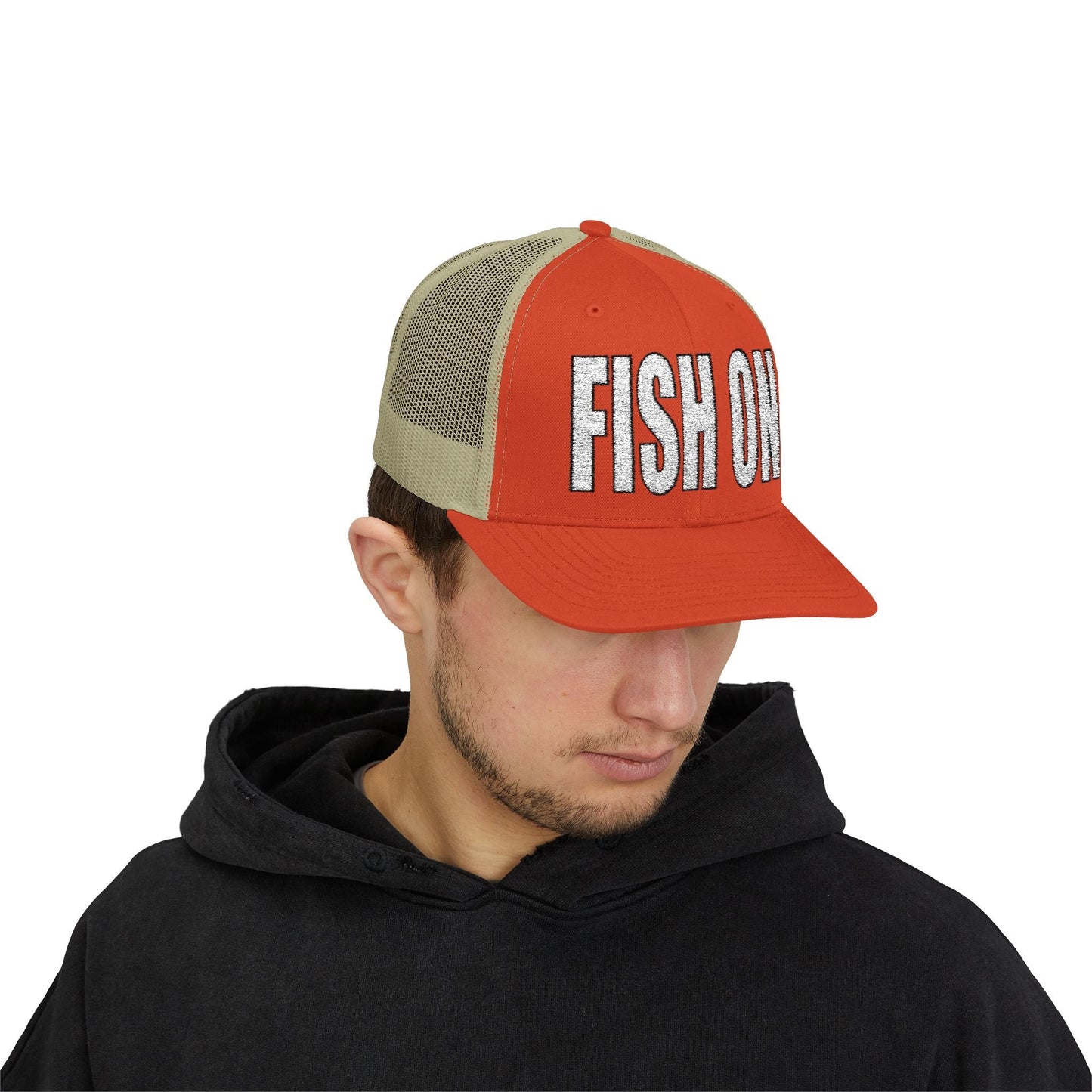 Texas Rigged Tees FISH ON — Embroidered Baseball Cap