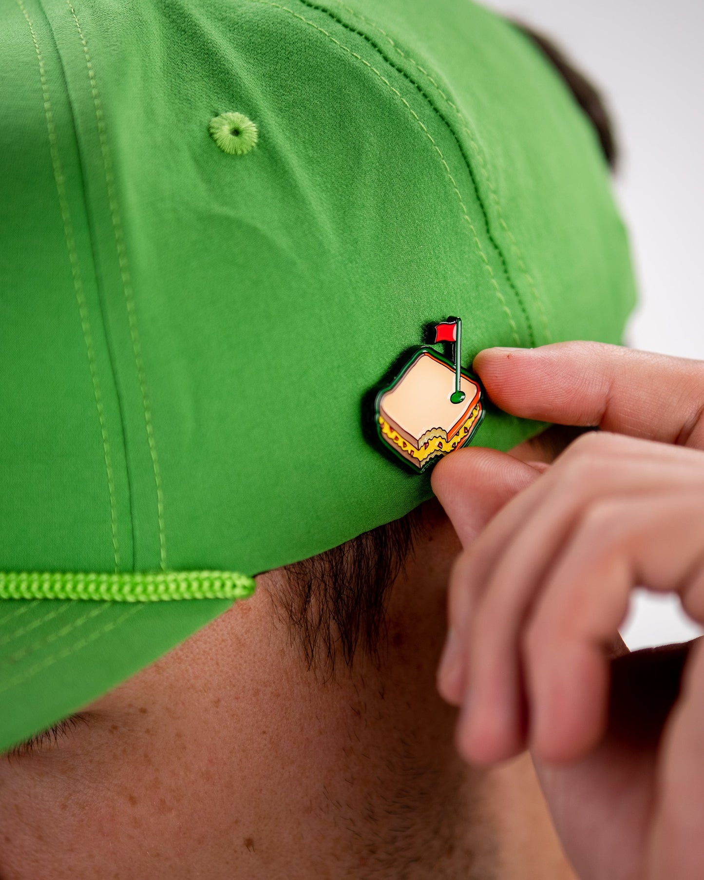 Pins and Aces Pimento Cheese Sandwich Ball Marker
