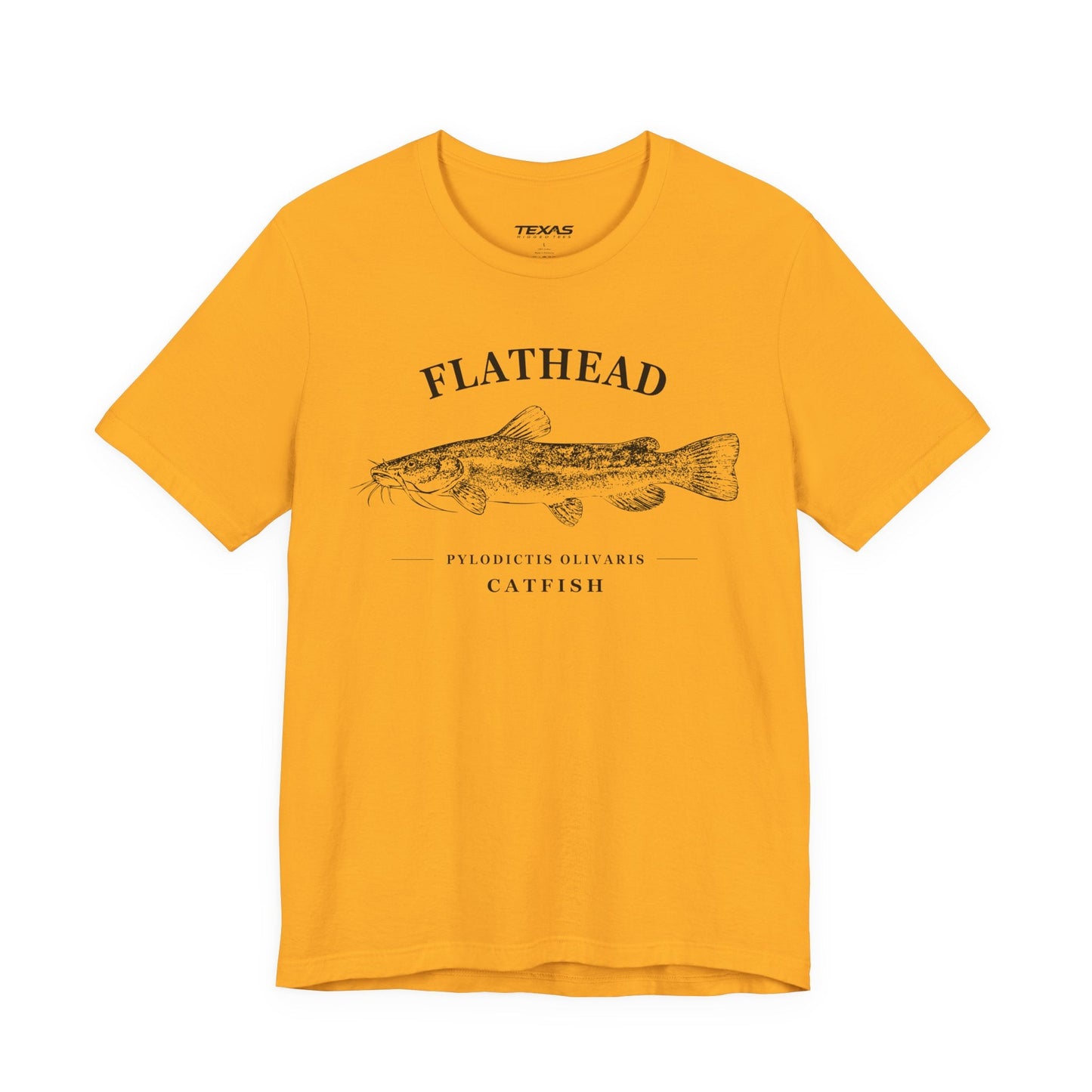 Texas Rigged Tees Flathead Catfish — Unisex Cotton Tee
