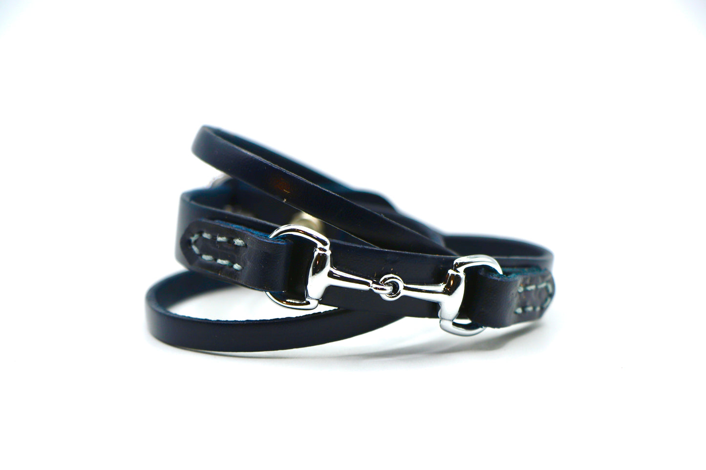 Remarkable Leather Goods GHC Double Wrap Bit Bracelet