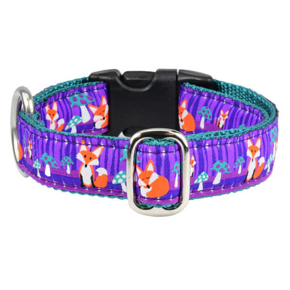2 Hounds Design 1″ Nocturnal – Fox and Mushroom Essential Martingale Dog Collar