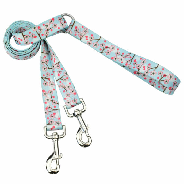 2 Hounds Design Cherry Blossoms Double Connection Leashes – EarthStyle