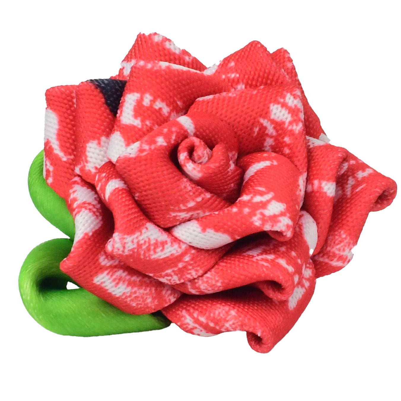 2 Hounds Design Collar Flower - Red and White Kisses