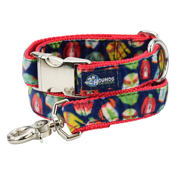 2 Hounds Design Cozy Sweaters Velvet Essential Buckle Martingale Dog Collar (1″ Only)