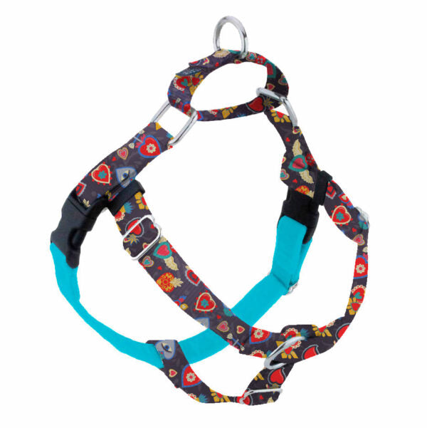2 Hounds Design Gothic Hearts Freedom No-Pull Dog Harness – EarthStyle