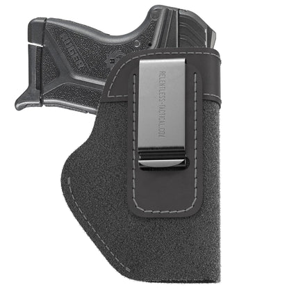 Relentless Tactical The Ultimate Suede Leather IWB Holster - Small Size | Fits Ruger LCP, LCP2, Sig P238, P290, S&W Bodyguard .380 and Most .380's  - Lifetime Warranty - Made in USA
