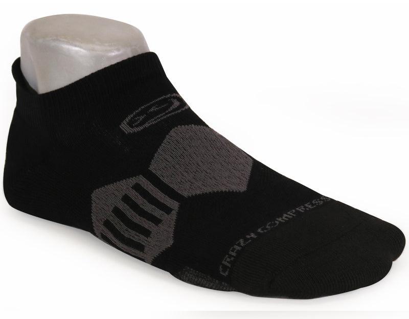 Crazy Compression Vadar Black - Elite Running Socks