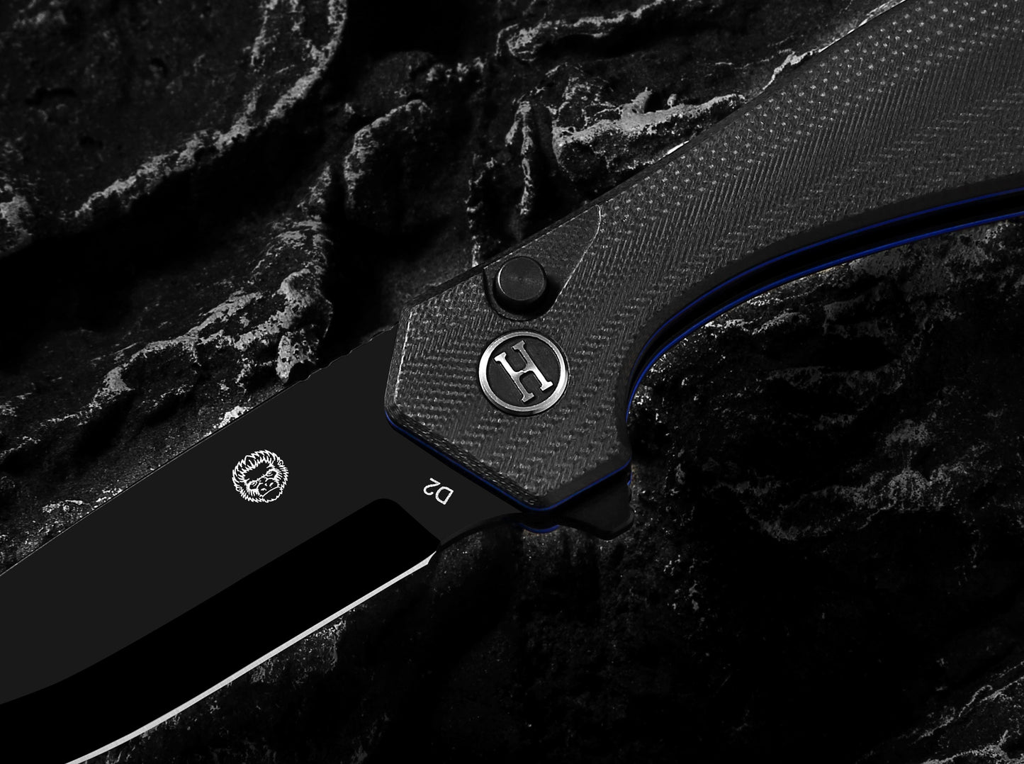 Holtzman's Gorilla Survival The Vector Folding Pocket Knife Giftset for Men and Women (Black)