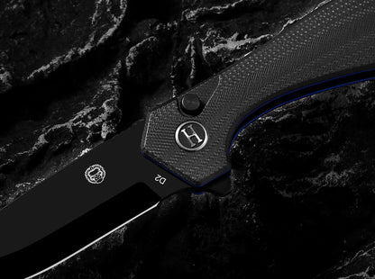Holtzman's Gorilla Survival The Vector Folding Pocket Knife Giftset for Men and Women (Black)