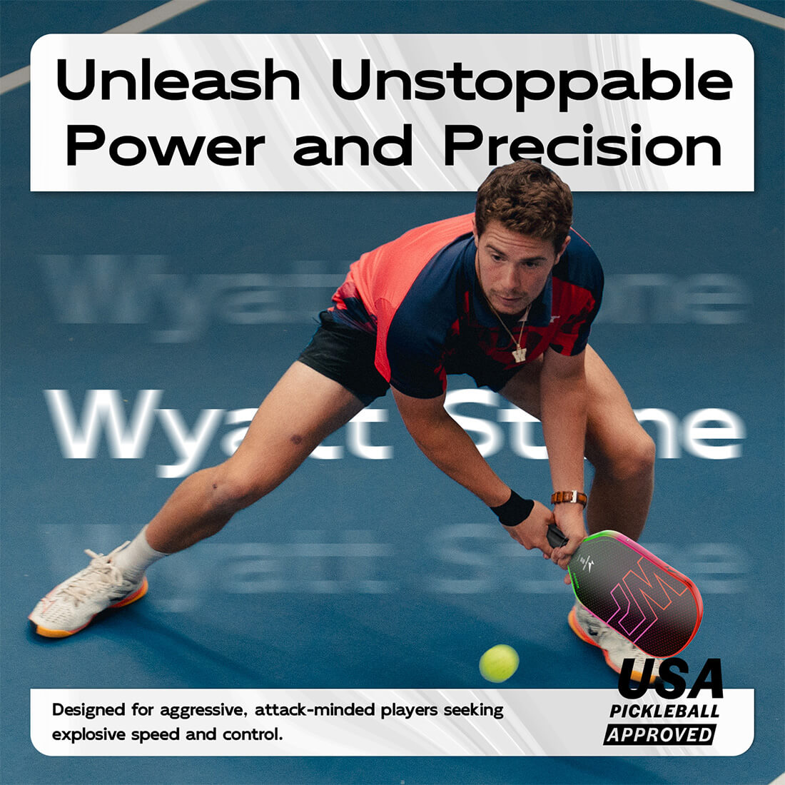Warping Point Rainbow Pickleball Paddle - Gen 3