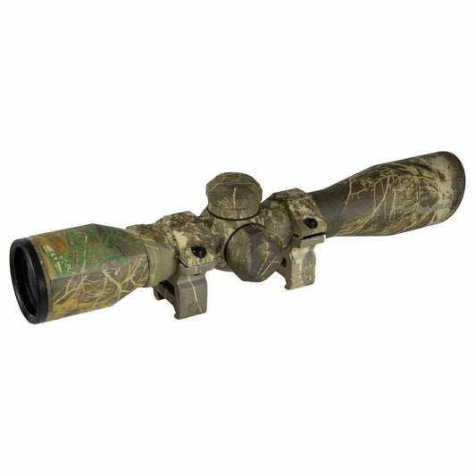 TruGlo 4 x 32 Illuminated Aluminum Crossbow Scope w/ Weaver Rings, Camouflage