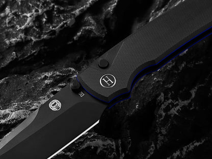Holtzman's Gorilla Survival The Loyalist Folding Pocket Knife Giftset for Men and Women (Black and Blue)