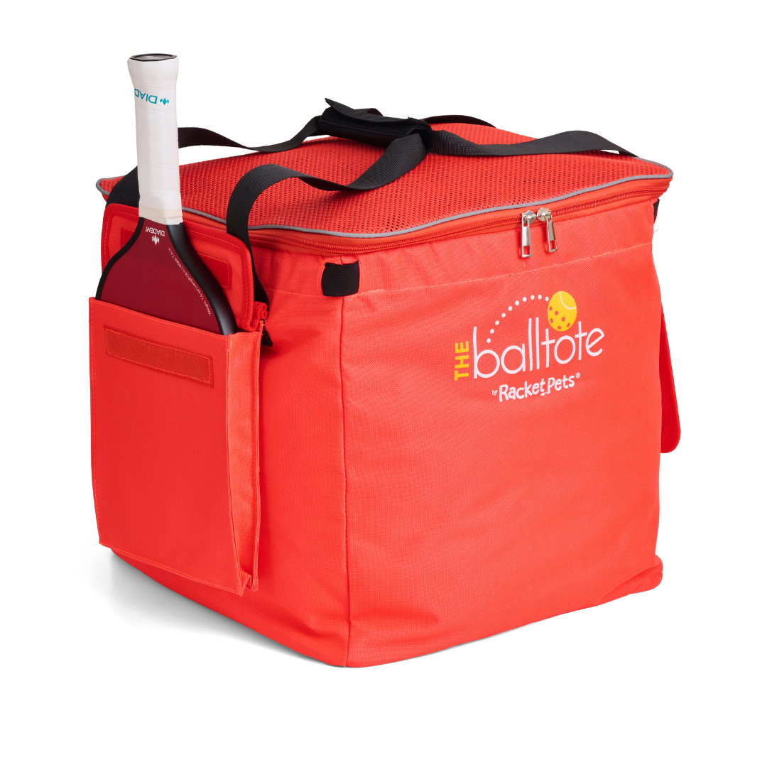 Racket Pets Ball Tote - Orange Replacement Bag for Tennis and Pickleball Pro Teaching Cart