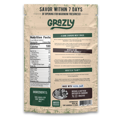 Grazly  Beef Brisket Slabs - 100% Grass-Fed & Finished