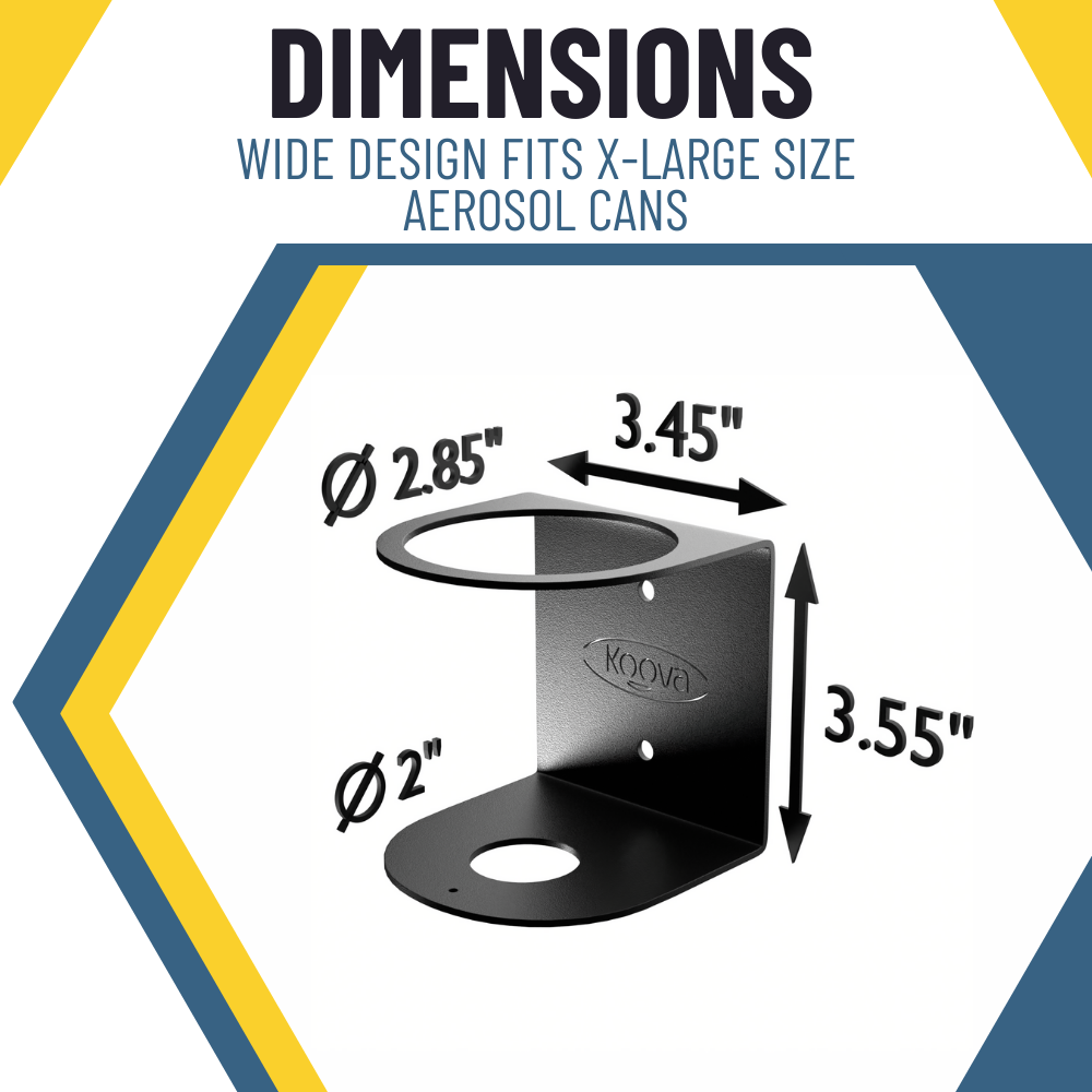 Koova - Jumbo-Size Aerosol Can Holder