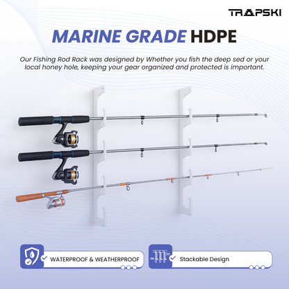 TRAPSKI Fishing Rod/Pole Holder Rack Organizers