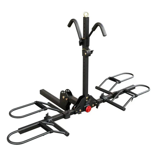 2-Bike Hitch Bike Rack, Folding Fat Tire Bike Carrier, 200 LBS, 2'' Receiver