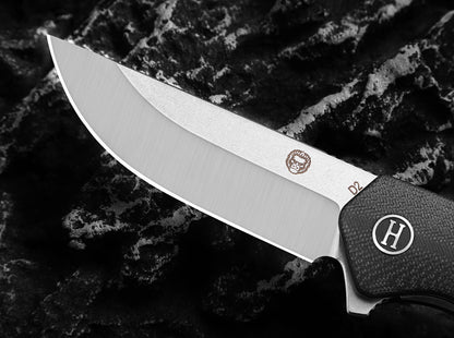 Holtzman's Gorilla Survival The Pathfinder Folding Pocket Knife Giftset for Men and Women (Black and Silver)