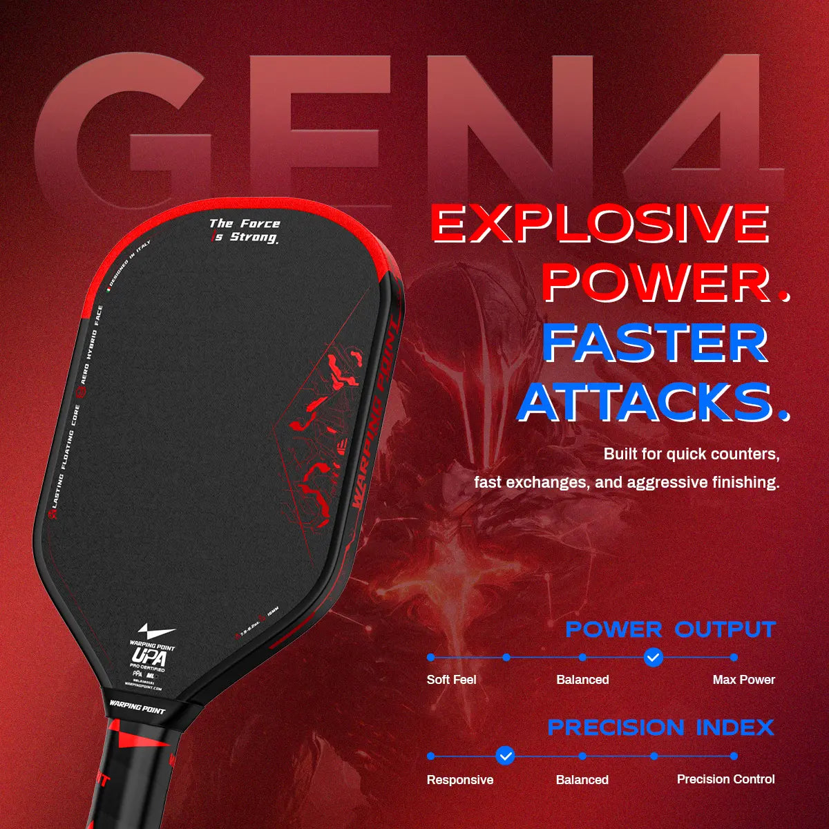 Warping Point Nightblade 001 Pickleball Paddle