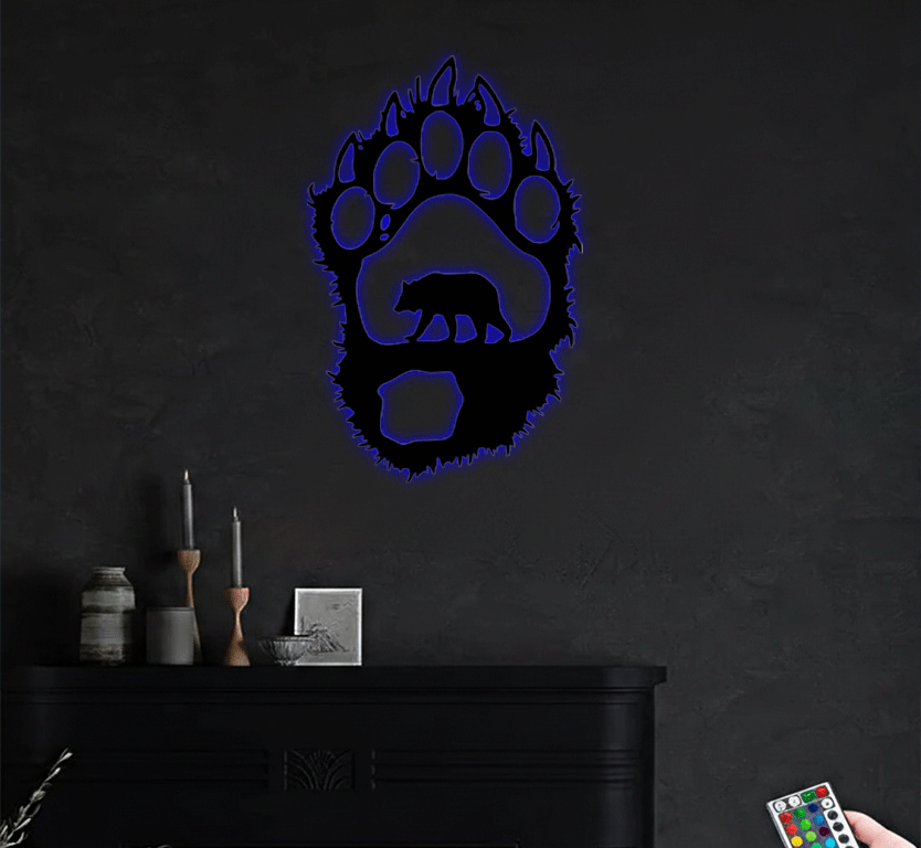 MetalPlex - Bear Paw - Metal Wall Art