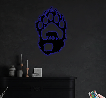 MetalPlex - Bear Paw - Metal Wall Art