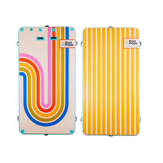 RadPadz Cannonballer | Retro | 6’ x 12’ Inflatable Platform