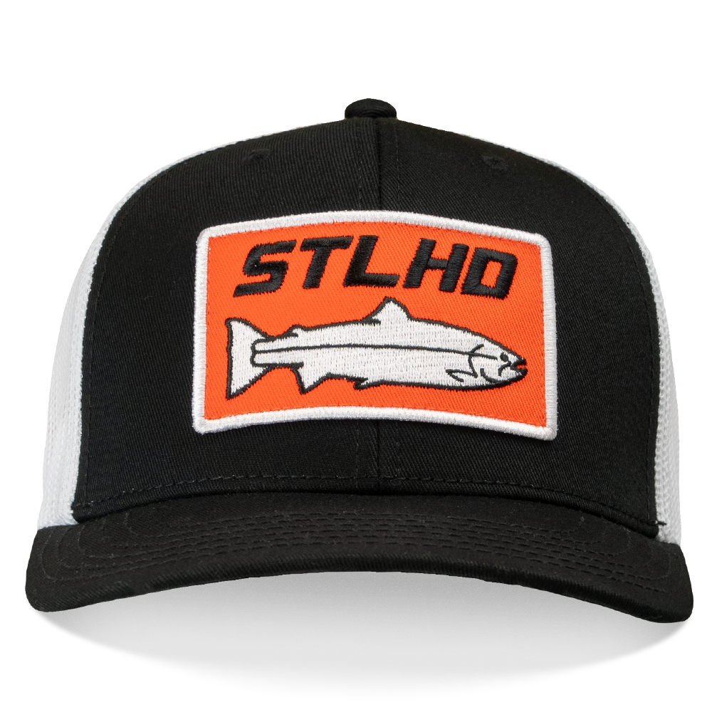 STLHD Standard White & Black Trucker Snapback Hat