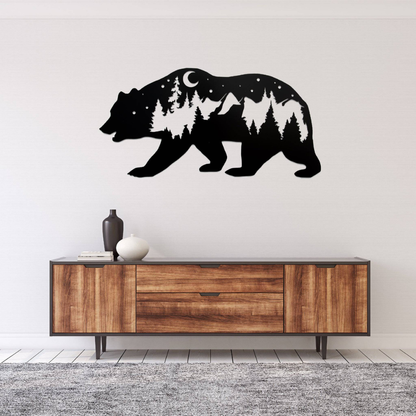 MetalPlex - Bear - Metal Wall Art