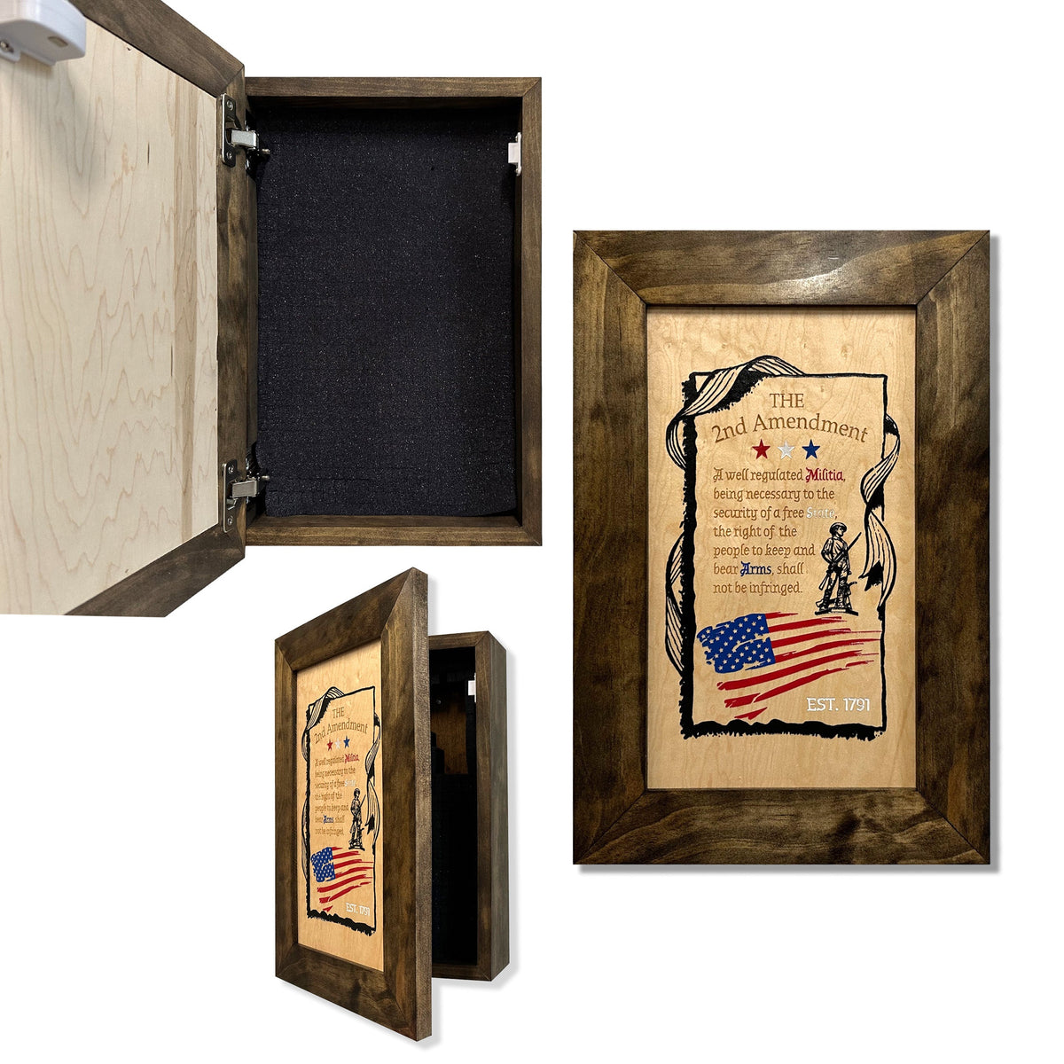 Bellewood Designs - 2nd Amendment Wall Mounted Gun Safe