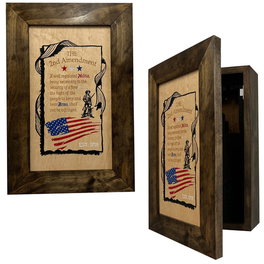 Bellewood Designs - 2nd Amendment Wall Mounted Gun Safe