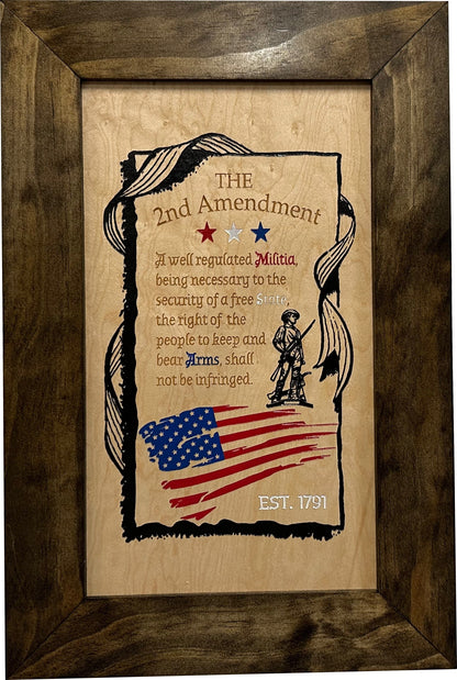Bellewood Designs - 2nd Amendment Wall Mounted Gun Safe