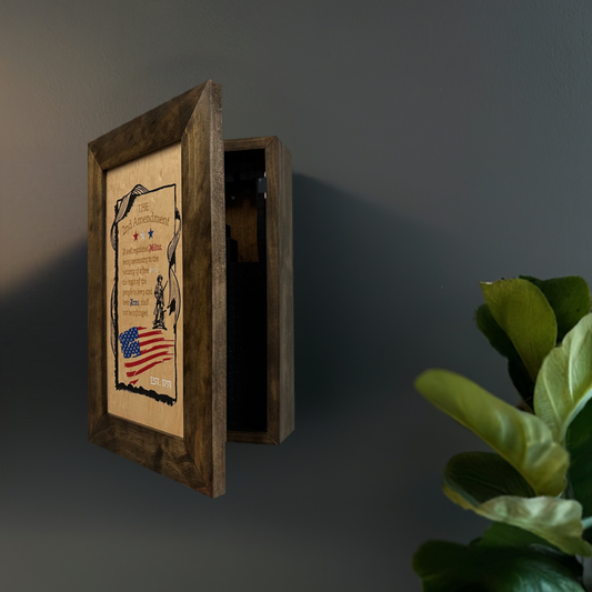 Bellewood Designs - 2nd Amendment Wall Mounted Gun Safe