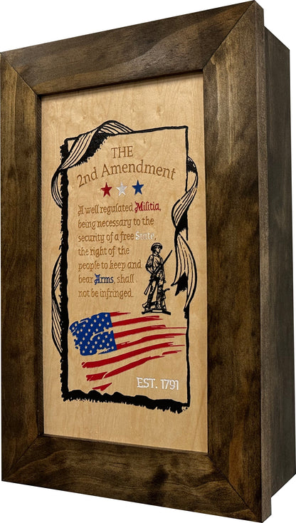 Bellewood Designs - 2nd Amendment Wall Mounted Gun Safe